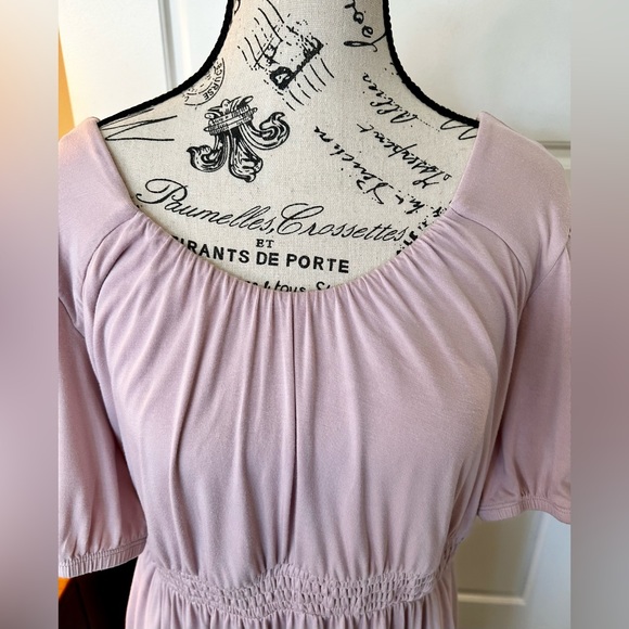 TORRID Jersey Smocked Puff Sleeve Empire Dress w/Pockets Size 2 (18-20) - Picture 4 of 13